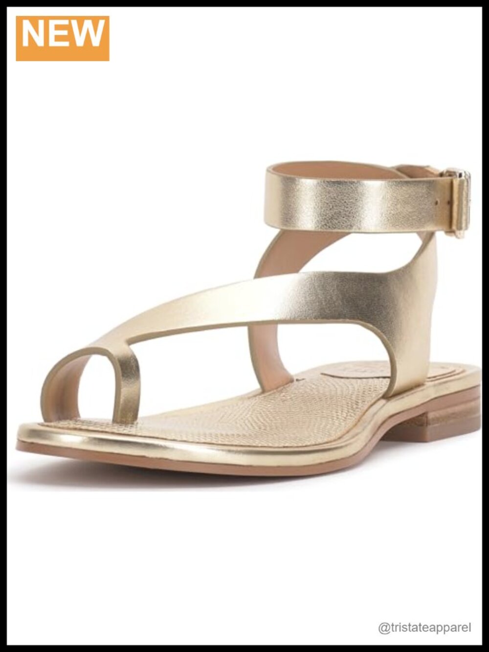 Women's Leather Flat Gladiator Sandals Ankle Strap